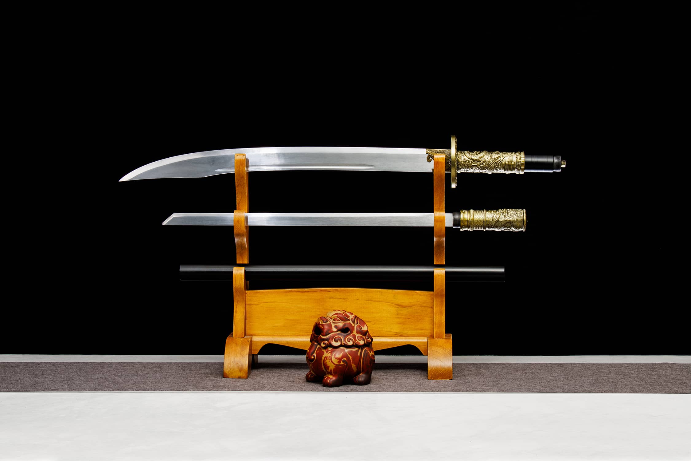 Guan Yun High-Performance Manganese Steel Long Dao - traditional Chinese historical replica, full product view