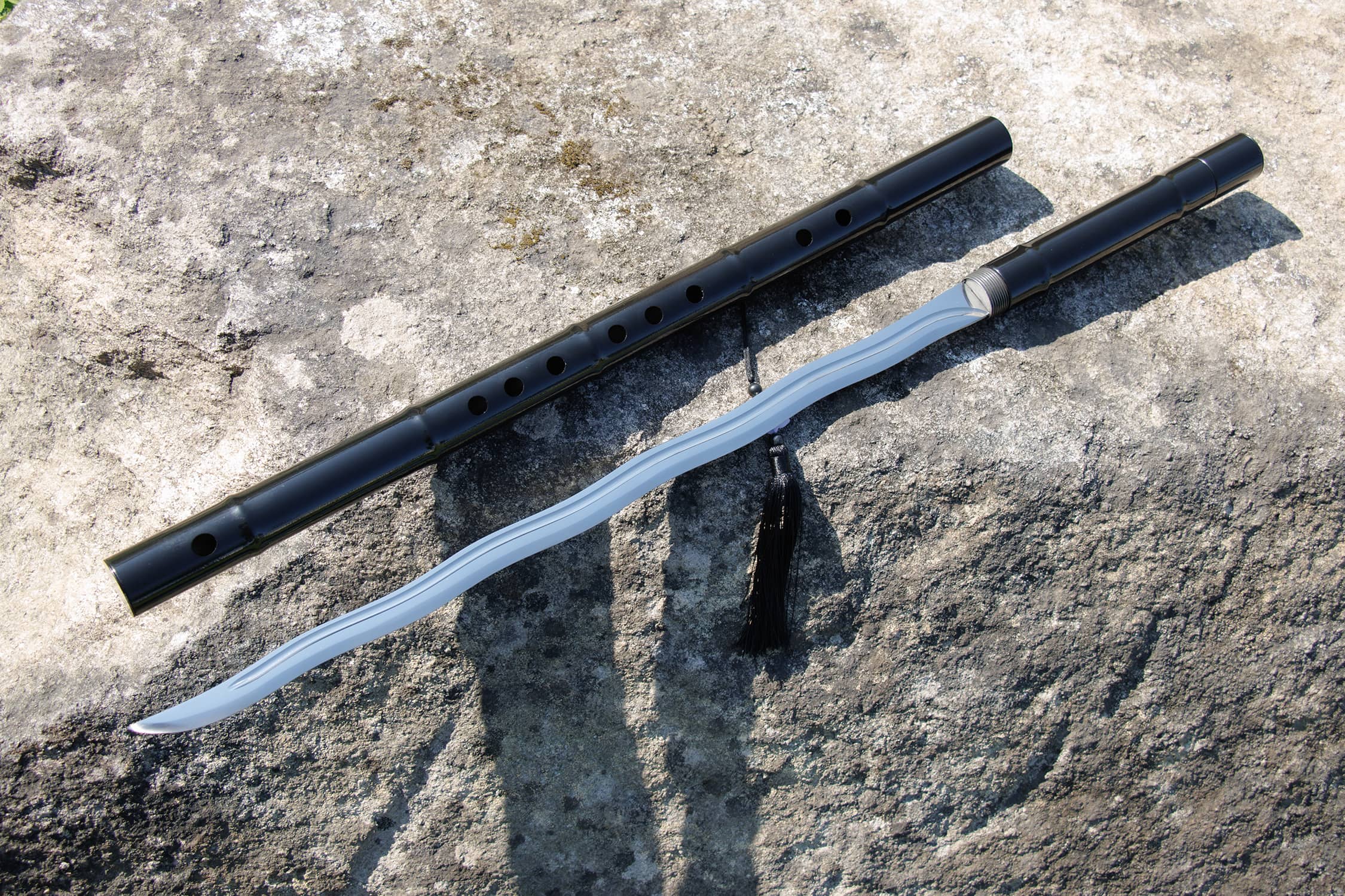 Ye Ning Mo Zhu Jie Di Zi High-Performance Manganese Steel Staff Dao - traditional Chinese historical replica, full product...