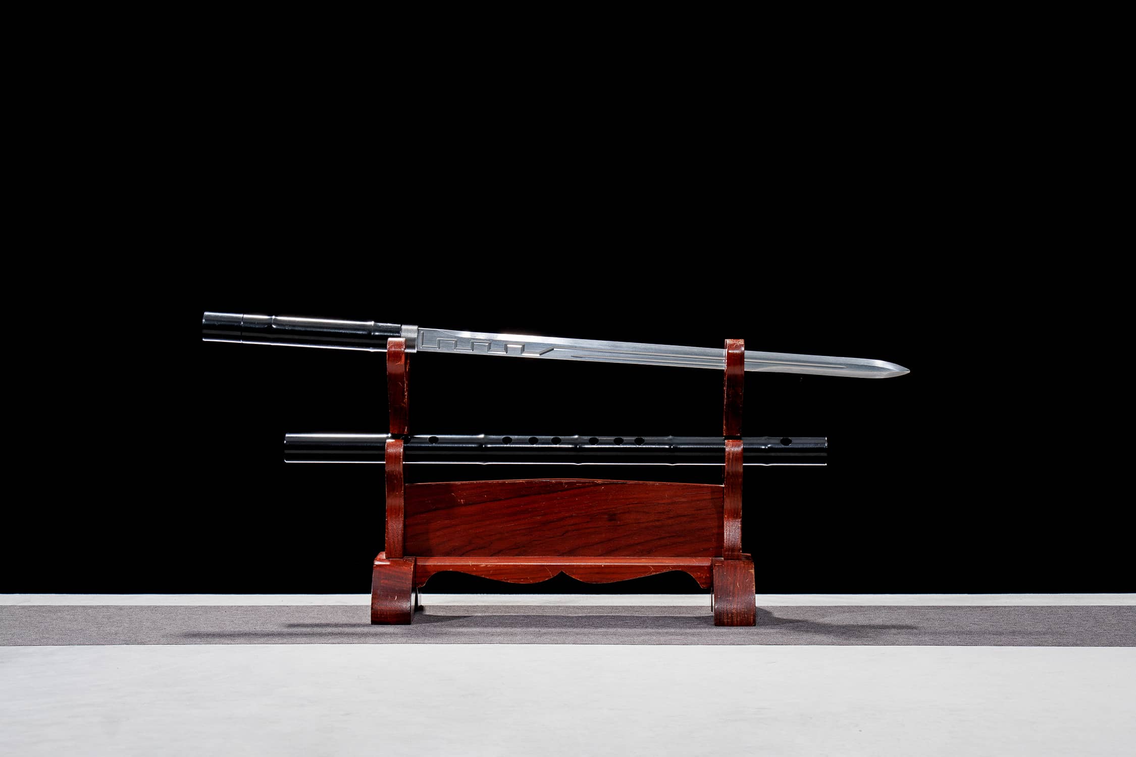 Wu Jian Mo Zhu Di Zi Zhu High-Performance Manganese Steel Tang Jian Sword - traditional Chinese historical replica, full...