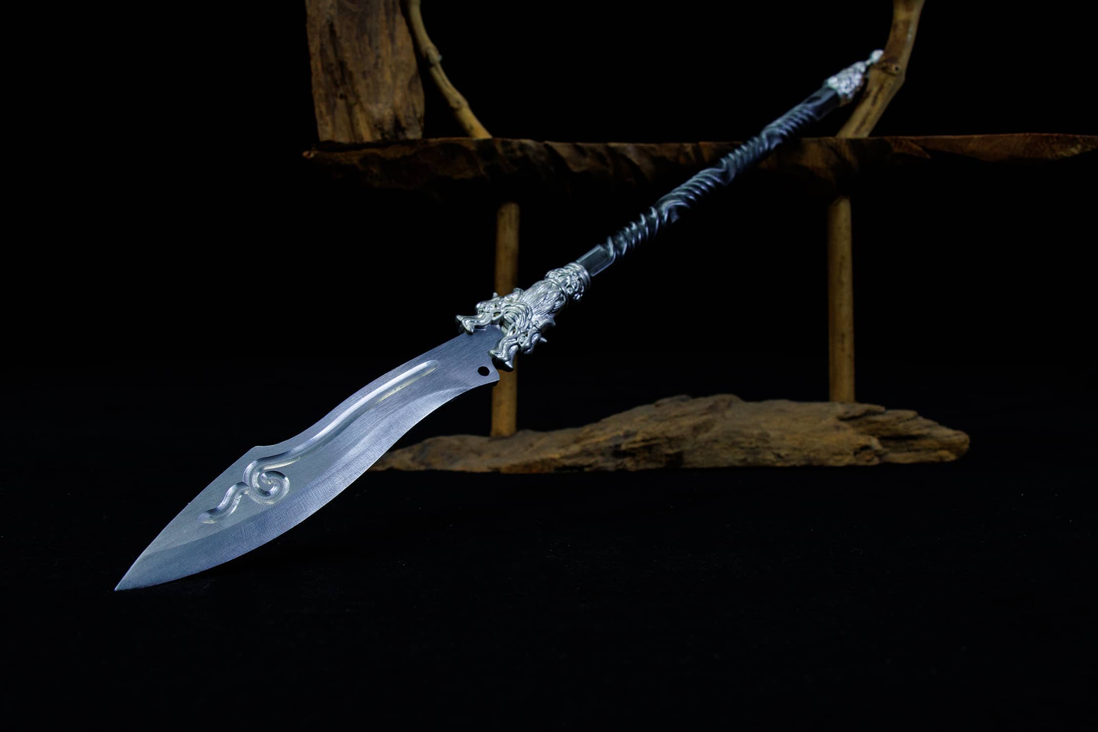 Long Ji Po Feng High-Chromium Steel Dao - traditional Chinese historical replica, full product view