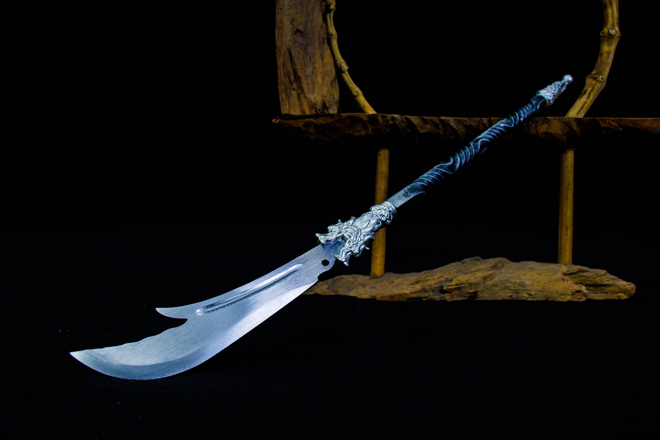 Cang Ming High-Chromium Steel Guandao - traditional Chinese historical replica, full product view