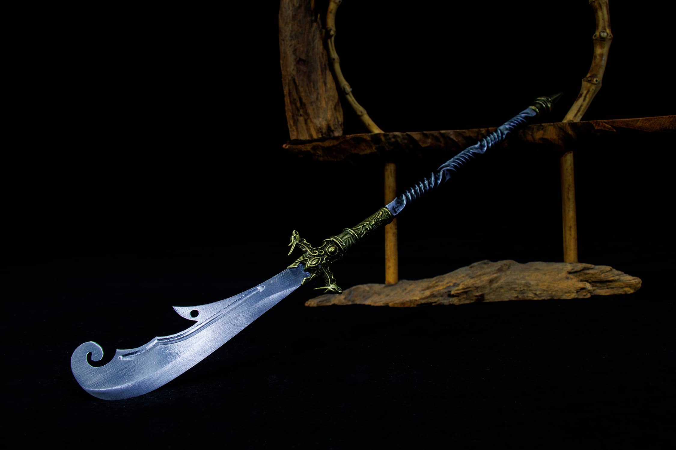 Kui Tian Feng Zui High-Chromium Steel Dao - traditional Chinese historical replica, full product view