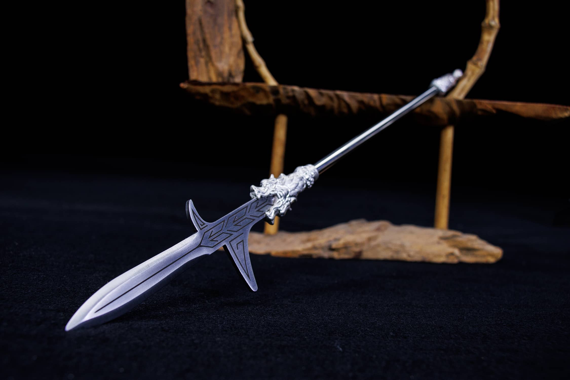 Zhi Tian Zhan Ge High-Chromium Steel Cold Historical Replica - traditional Chinese historical replica, full product view
