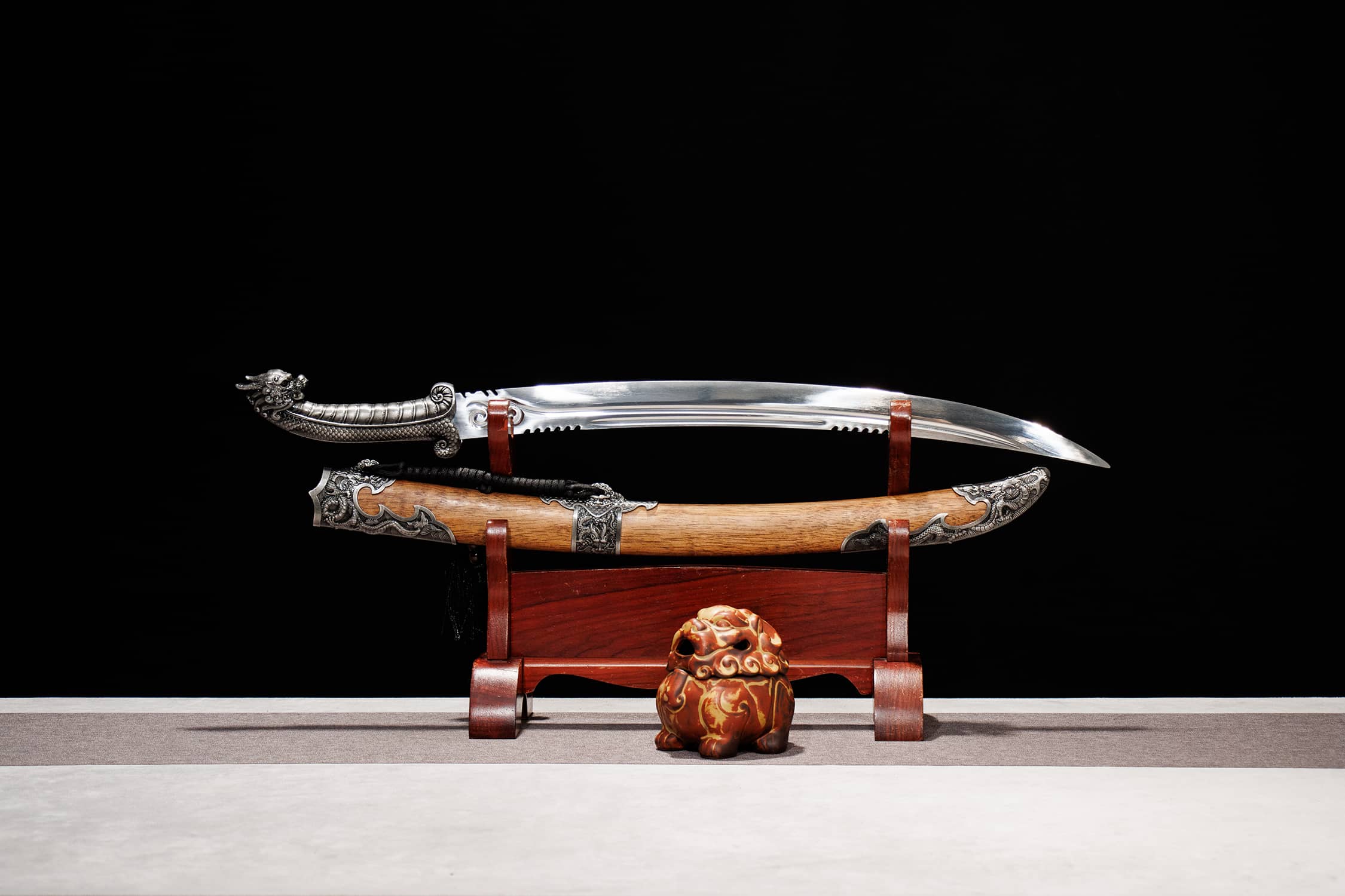 hand-forged Longquan dao sword collector series from Longquan, China
