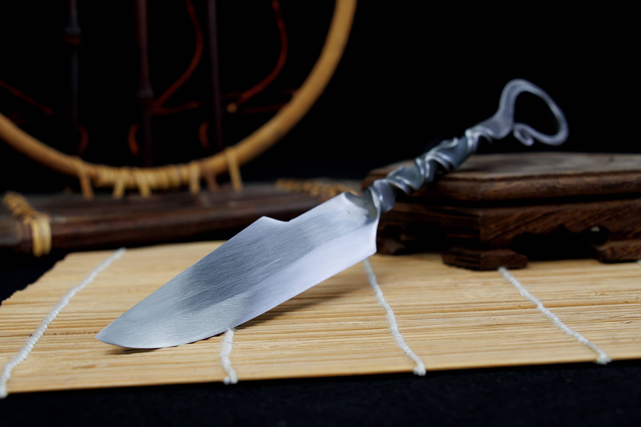 Qiu Hun High-Chromium Steel Short Dao - hand-forged Longquan dao sword, full product view