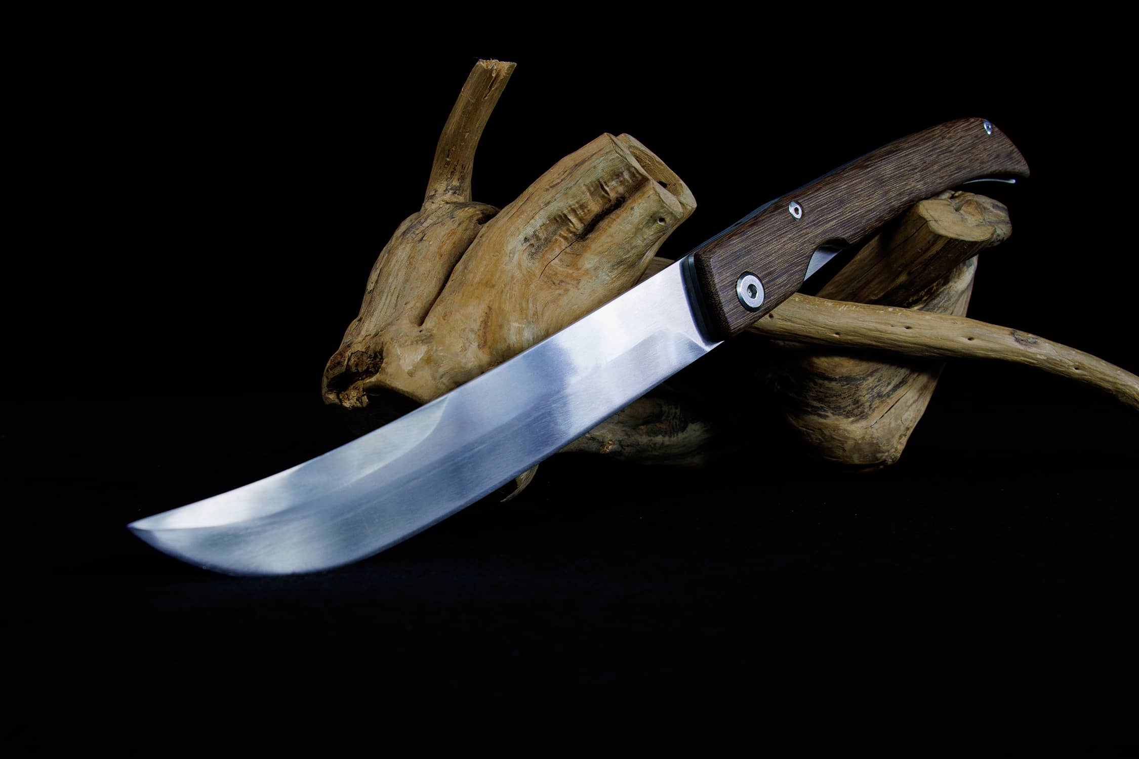 Zhe Die High-Chromium Steel Qing Dao - hand-forged Longquan dao sword, full product view