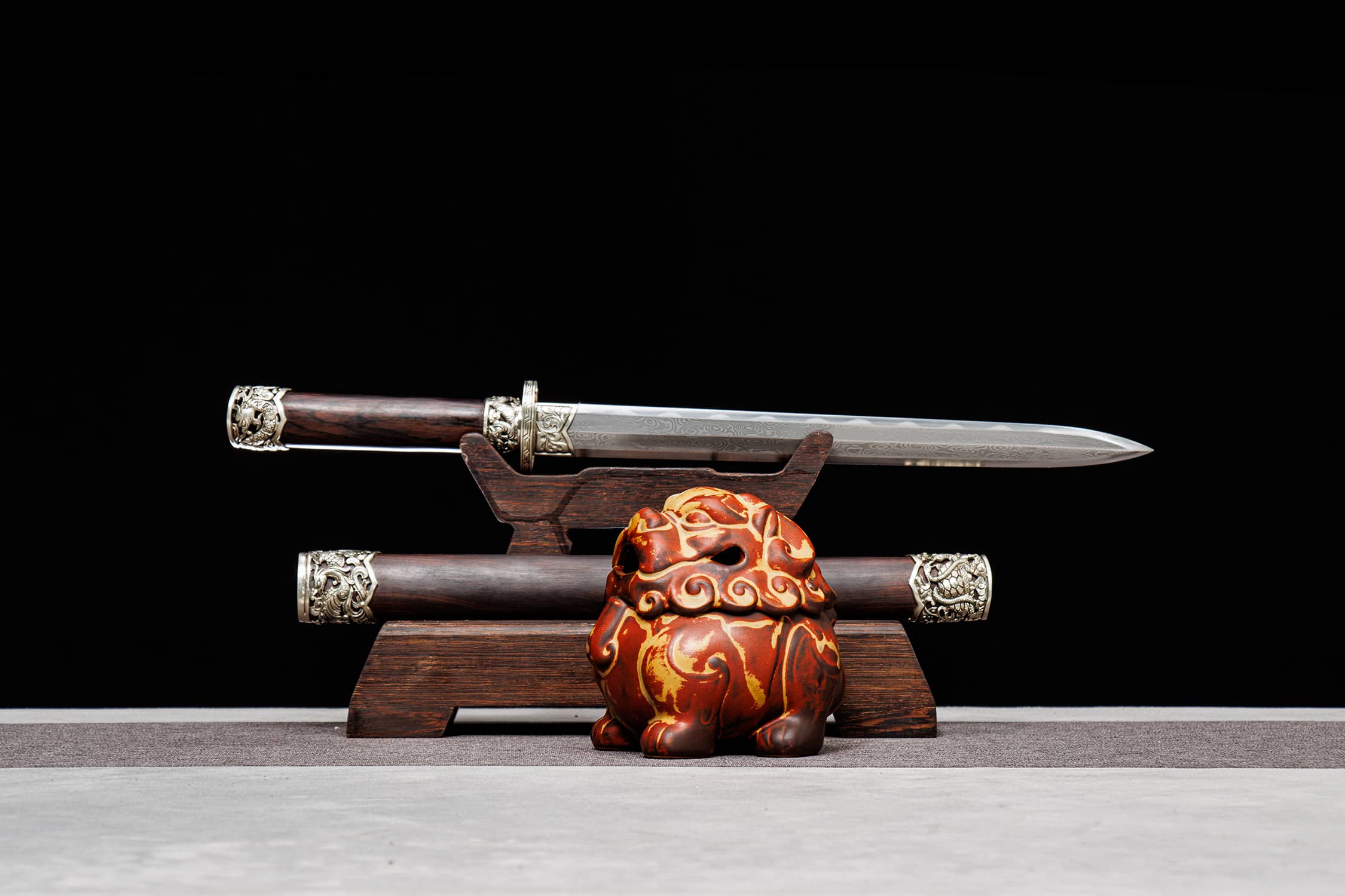 hand-forged Longquan jian sword collector series from Longquan, China